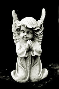 angel, stone angel, memory, mourning, cemetery, death, faith