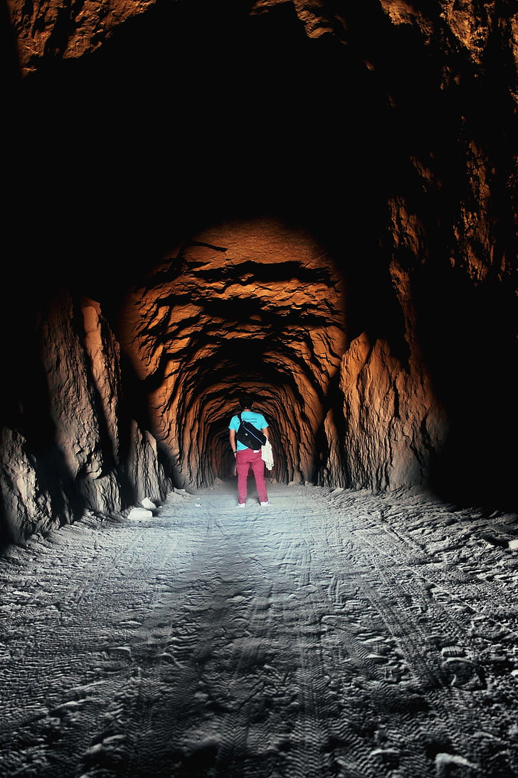 πρόσωπο, στέκεται, Σπήλαιο, άτομα, ο άνθρωπος, μόνη, ταξίδια