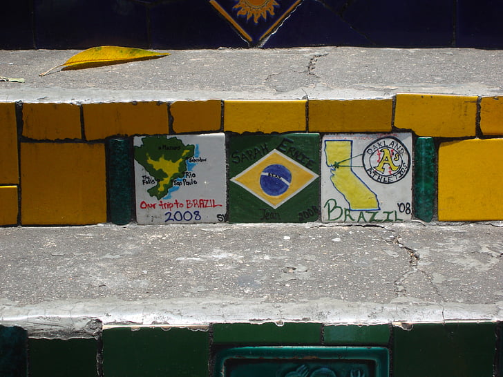 Brazílie, Rio de janeiro, kroky, Architektura, budova, cestovní ruch, latinka