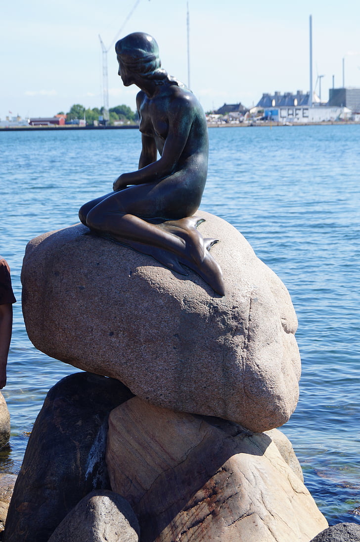 nàng tiên cá, Đan Mạch, thư giãn, Copenhagen, nàng tiên cá, bức tượng, Landmark