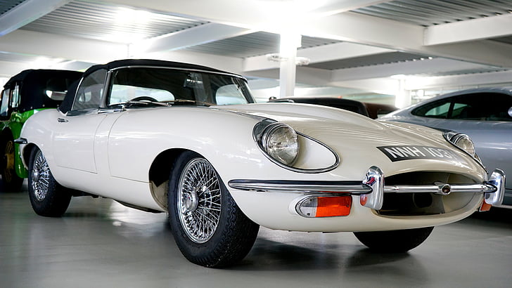 autó, Jaguar, klasszikus, automatikus, jármű, stílus, retro
