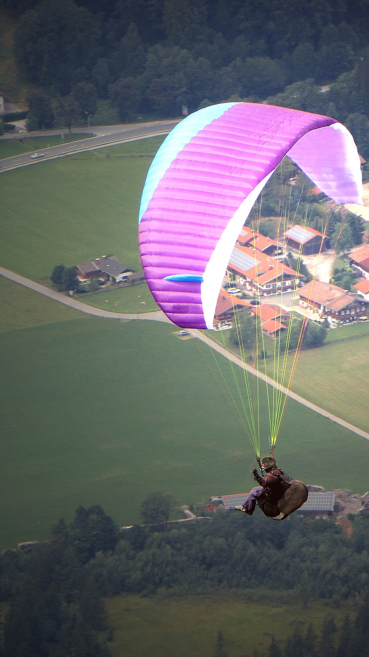 paraglider, paragliding, glide, Sport, eventyr, flyve, glidende svæveflyvning