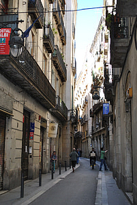 gränd, bostäder, Barcelona