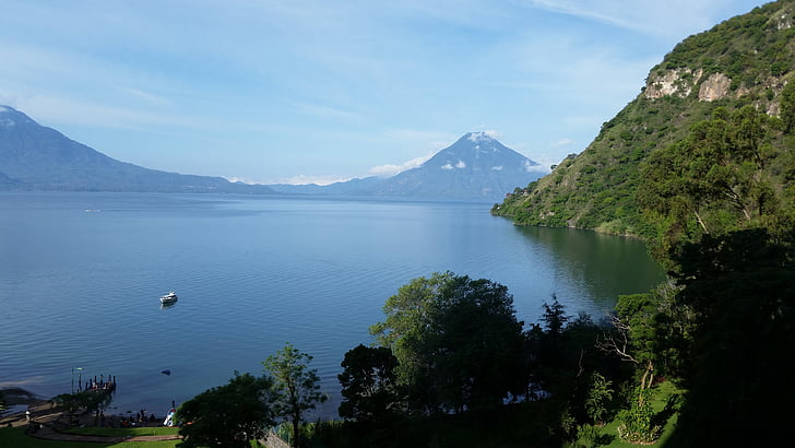 Lake atitlán, Panajachel, Solola, Gwatemala