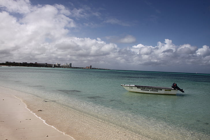 stranden, Aruba, sand beach, havet, Holiday, South sea, Karibien