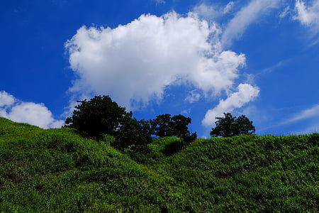 Japonia, Minami aso, cer, nor, Kumamoto, peisaj, cer albastru