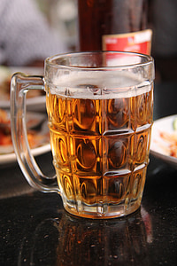 birra, boccale, vetro, bere, alcol, bevande, pub