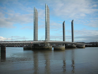 cầu chaban delmas, Bordeaux, sông, kiến trúc, hiện đại, di sản