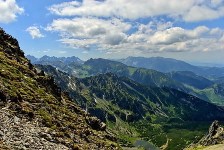 Tatry, Slovākija, ainava, skats no augšas, kalni, skats, daba