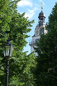 castle, wolfenbüttel, building, castle tower, castle park, lantern, moated castle