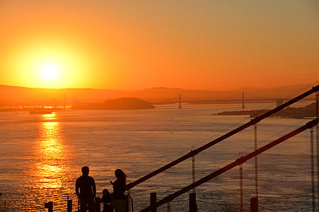 California, San Francisco, Răsărit de soare, America, City, urban, turistice