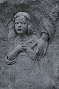 kapo akmuo miręs vaikas, mirties, Menas, laidotuvių, Gedulas, kapinės, skulptūra