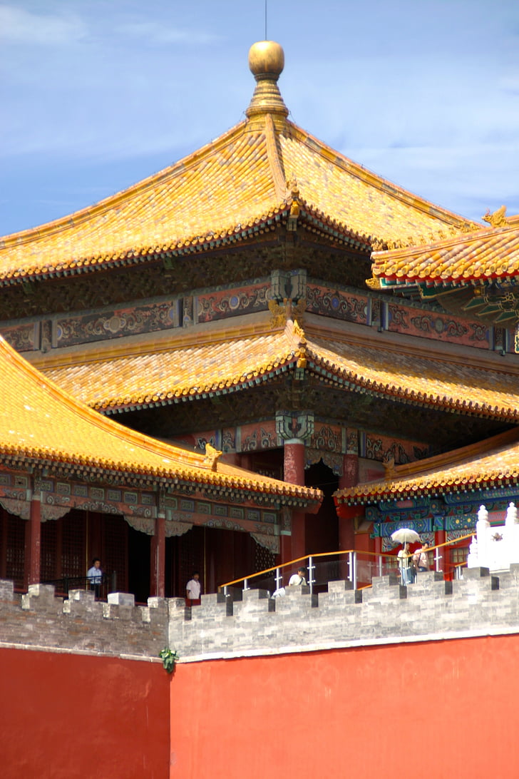 tetto, Cina, Drago, Città Proibita, architettura, Pechino, Palazzo