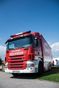 fire, truck, vehicles, logistics, transport