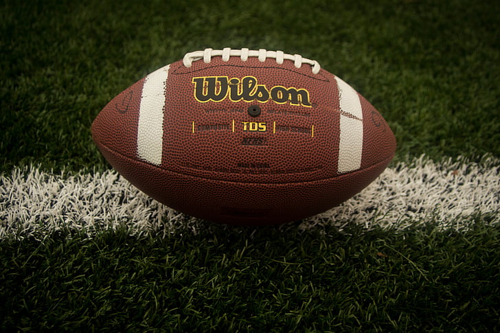 rood, wit, Wilson, voetbal, gras, veld, één object
