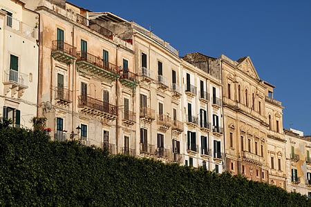 Sicilia, Syracuse, fachadas