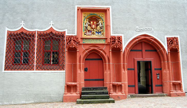porte, entrée, Meissen, évêché, Saxe, Allemagne