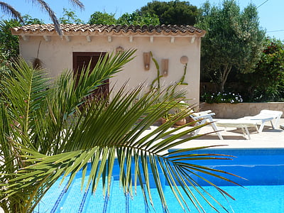 pool, Finca, Mallorca, Palm