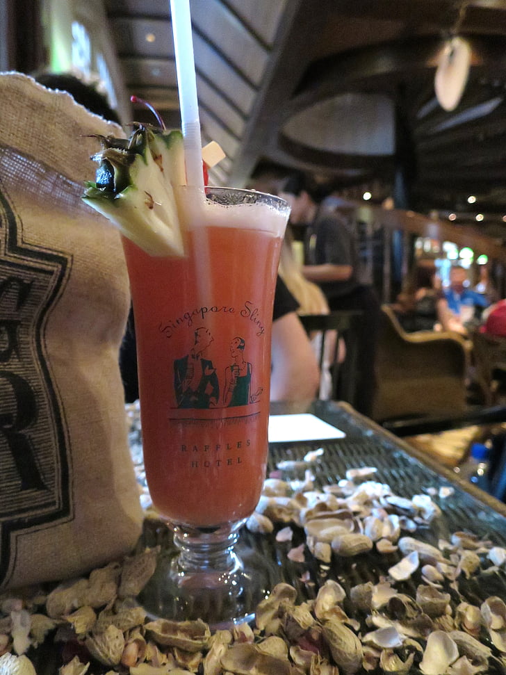 cocktail, fronde de Singapour, Hôtel Raffles