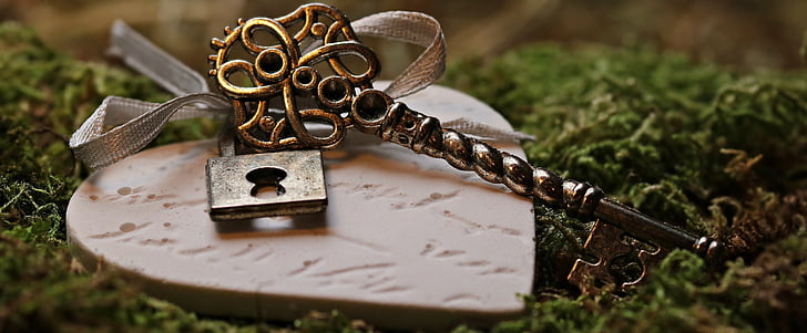 Yêu, trái tim, chìa khóa, lâu đài, chìa khóa trái tim, Valentine's day, Ngày Valentine