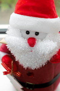 jul, Santa, jultomten, dekoration, säsongsbetonade, mössa, Xmas