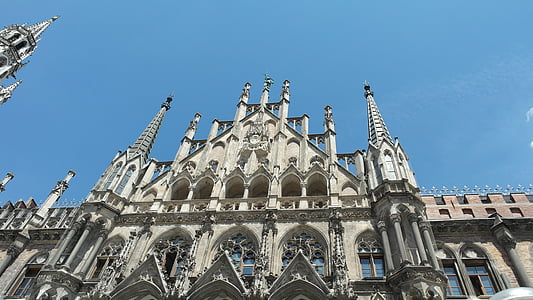 Câmara Municipal torre, Torre, Nova Prefeitura, Câmara Municipal, Marienplatz, Munique, Administração da cidade
