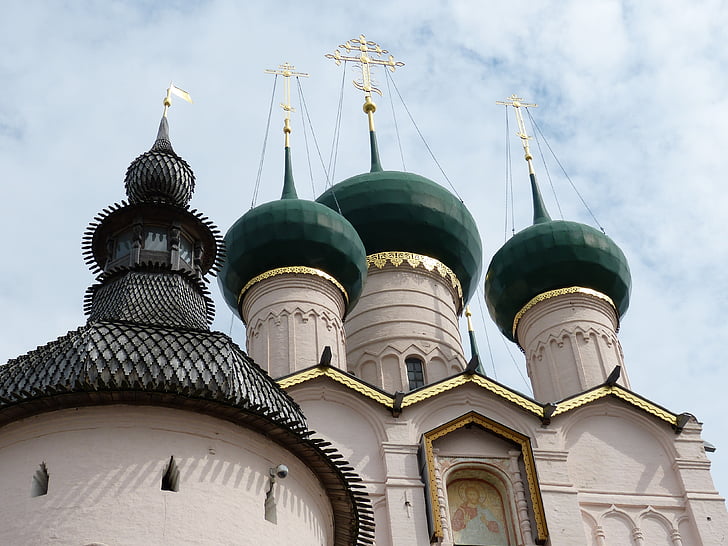 Oroszország, Rostov, arany gyűrű, kolostor, hit, ortodox, vallás