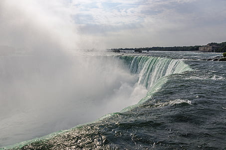 Nebel, Niagara-Fälle, Fluss, Wasser, Wasserfall, Bewegung, Kraft in der Natur