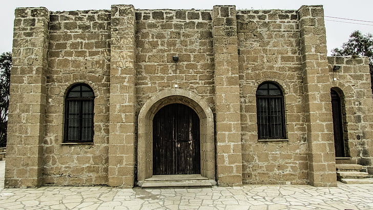 cyprus, oroklini, chapel, prophet elias, old, building, stone built
