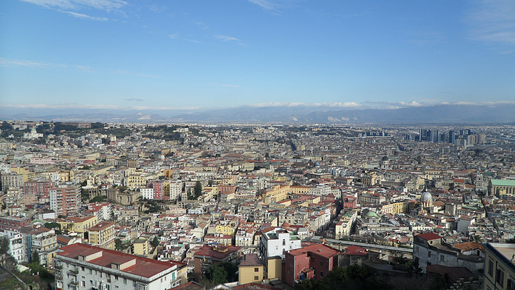 Napoli, Italia, risi, vision, City scape
