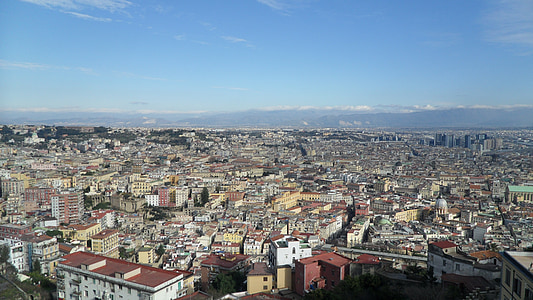 Neapole, Italia, risi, vīzija, pilsētas ainava