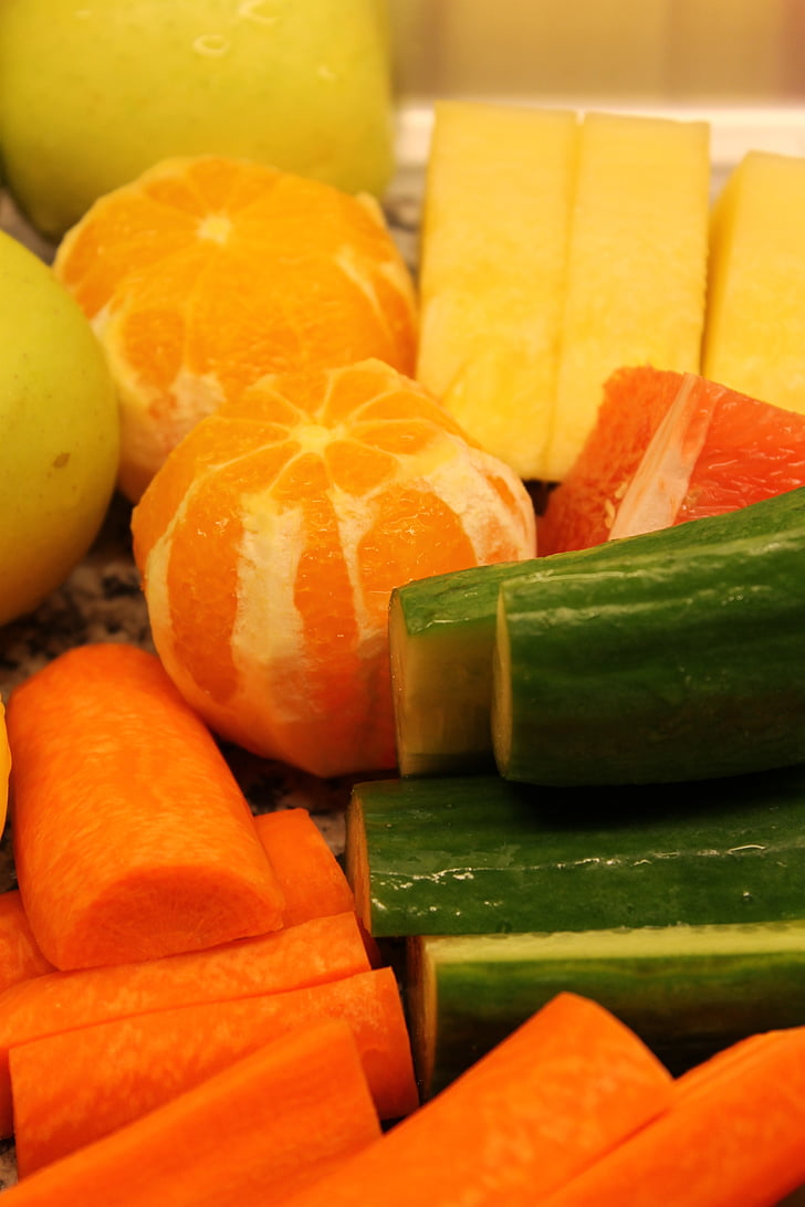 fruites, verdures, suc, beguda