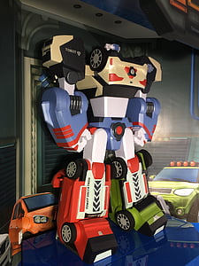 Delta tron, Robot, kağıt oyuncak