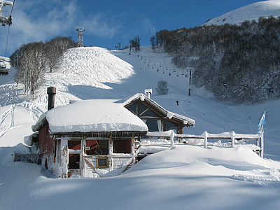 Hütte, Winter, Schnee, Kälte, weiß, Urlaub, Natur