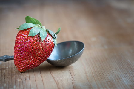 maasikas, punane, küps, Armas, maitsev, terve, vitamiinid