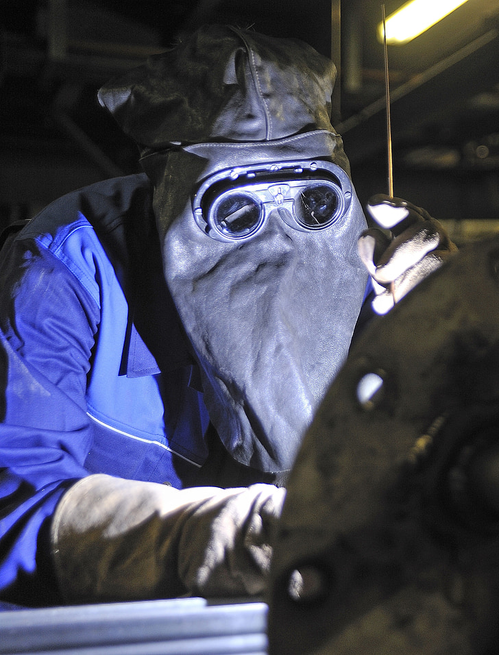 welder, hot soldering, workers, industry, face protection, safety glasses, hot