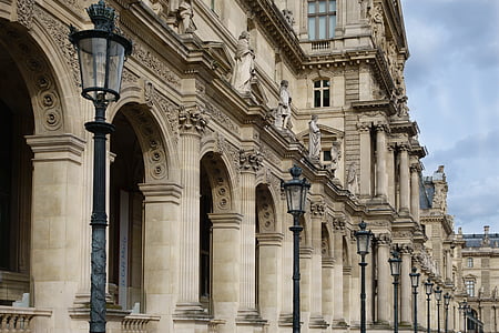 パリ, フランス, ヨーロッパ, 観光客, 記念碑, ルーブル美術館, 市