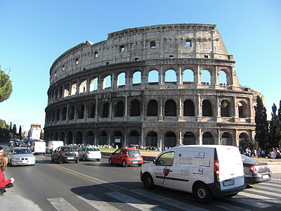 Colosseo, Roma, Italia, Romano, costruzione, Romani, vecchio