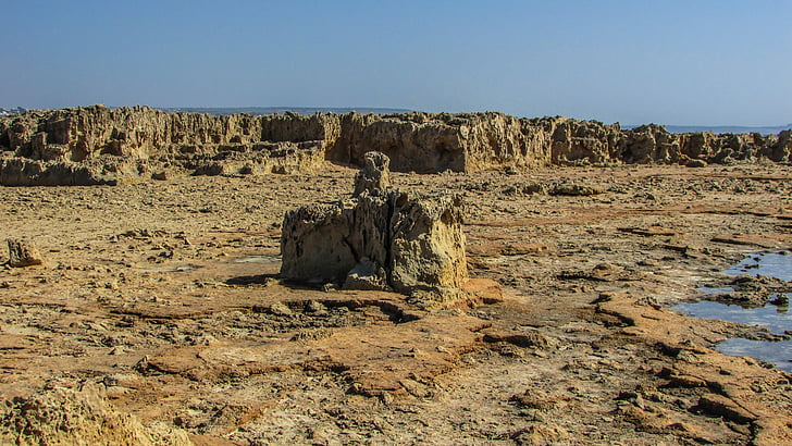 cyprus, ayia napa, makronissos, rocky landscape