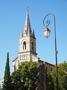 church, lantern, bonnieux, village, community, french community, provence