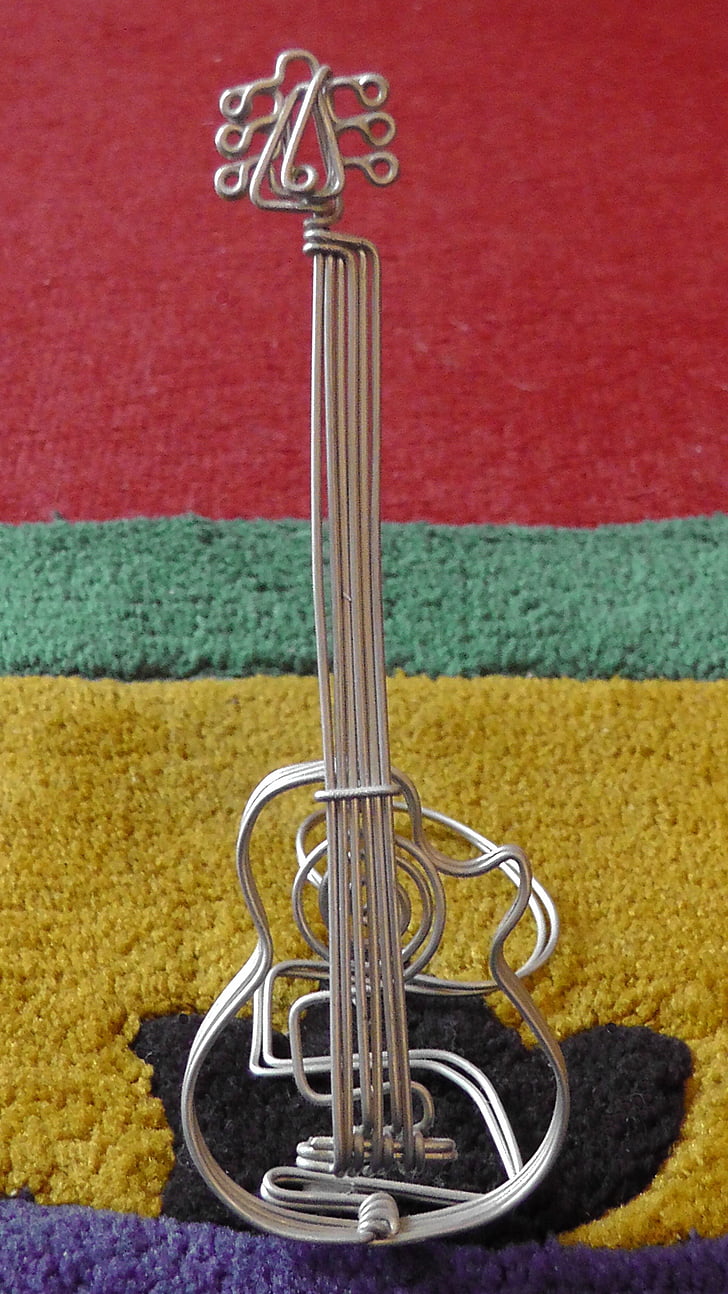 gitar, wire, musikkinstrument, musikk, instrumentet
