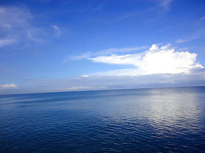 blå, skyer, dype hav, havfiske, hav, Filippinene, sjøen