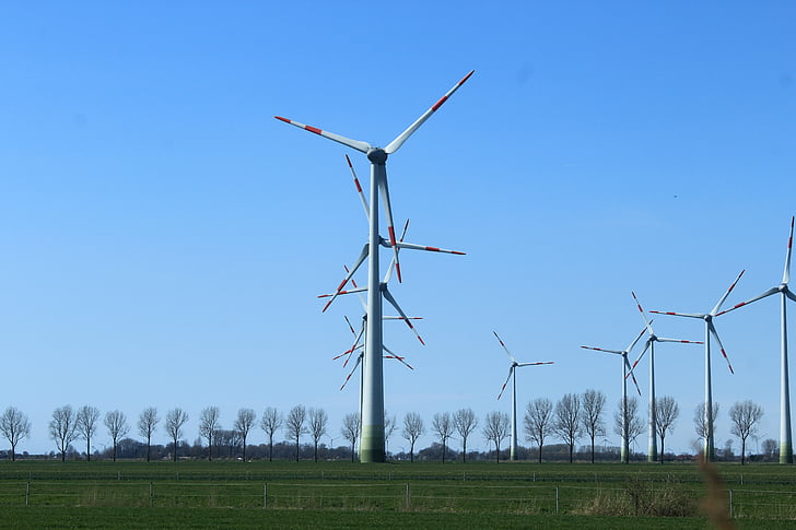 éoliennes, énergie éolienne, énergie éolienne, Dithmarschen, parc éolien