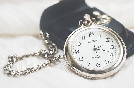 round, silver, dawn, pocket, watch, time, jewelry