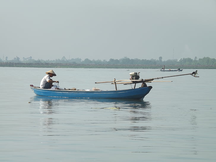 Vietnam, fiske, Mekong