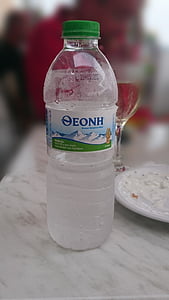 μπουκάλι νερό, διαφανές, Ελληνικό νερό, μεταλλικό νερό, Ανθρακούχο νερό