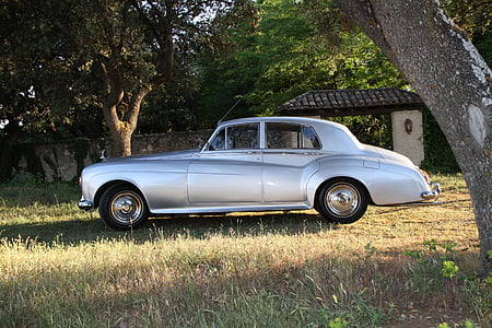 Rolls royce, senus automobilius, prabangūs automobiliai, automobilių, senamadiškas, retro stiliaus, senas