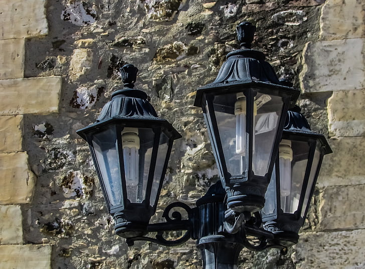 lamps, elegance, wall, street