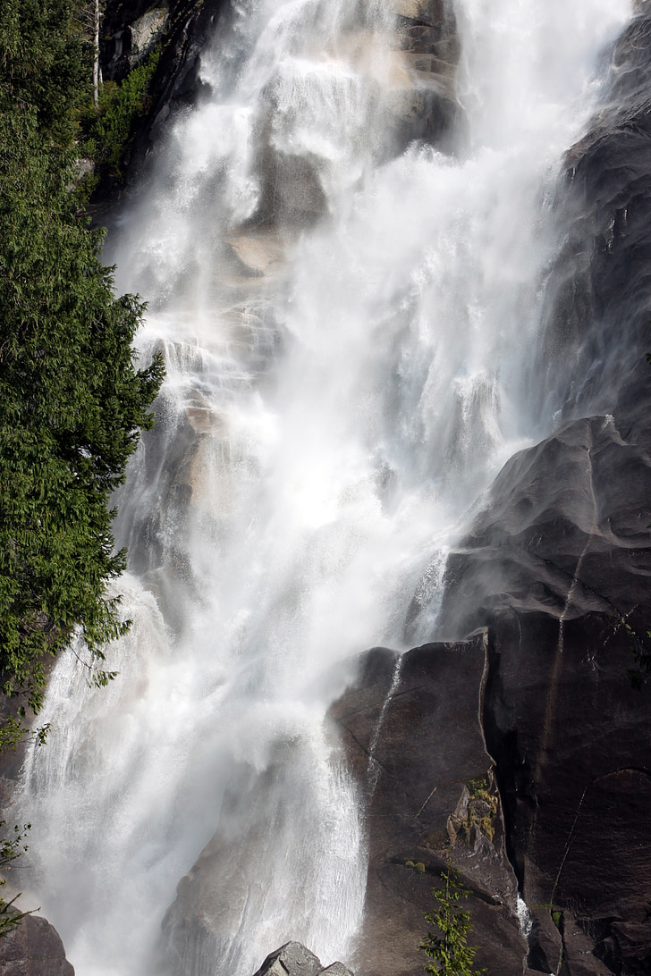 shannon falls, fall, water, waterfall, british columbia