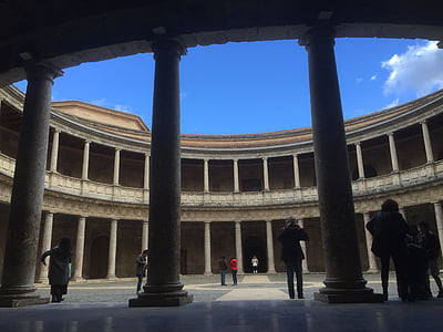 Granada, España, edificio, Monumento, arquitectura, punto de referencia, personas
